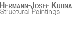 Hermann-Josef Kuhna, strukturelle Malerei